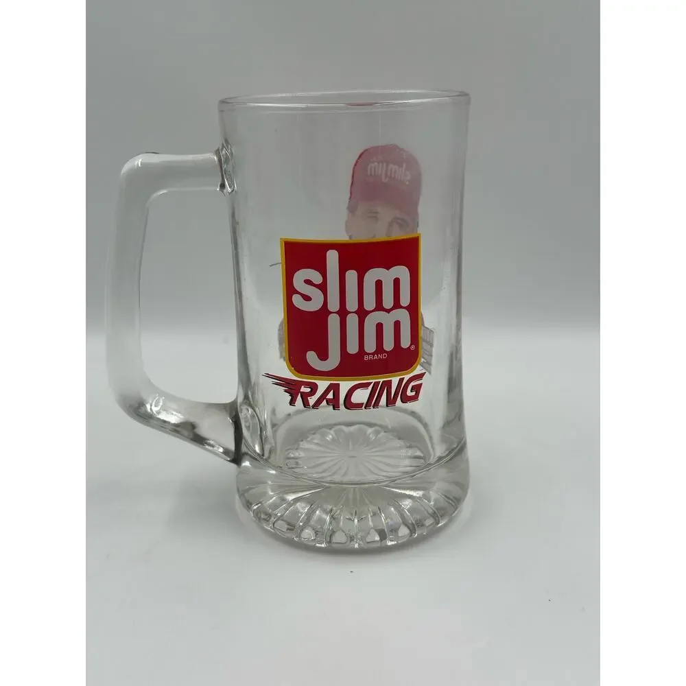 VTG SLIM JIM # 30~MIKE COPE 1998 NASCAR BUSCH SERIES ROOKIE~BEER MUG~HEAVY GLASS